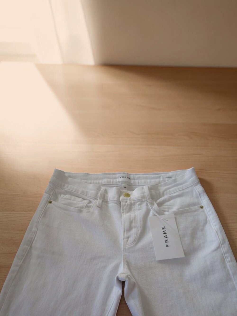 FRAME Denim - Le Garcon - White Women's Jeans, Size 28, New with tags - Picture 9 of 13